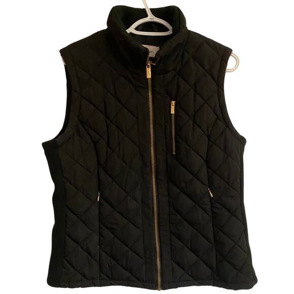 Calvin Klein Black Puffer Vest Size L Warm Classic Layer - Picture 1 of 4